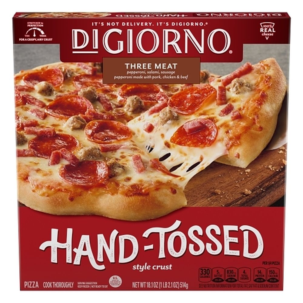 Hand Tossed Style Crust Three Meat Pizza