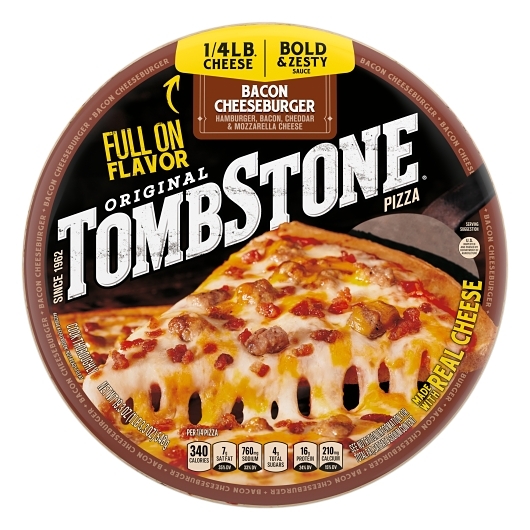 Tombstone 12 Inch Original Bacon Cheeseburger Crust Pizza, 19.3 Ounce -- 12 Per Case
