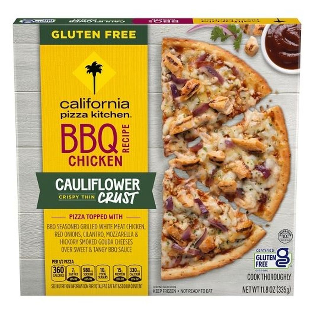 California Pizza Kitchen Gluten Free Bbq Chicken Recipe Crispy Thin Cauliflower Crust Pizza, 11.8 Ounce -- 12 Per Case