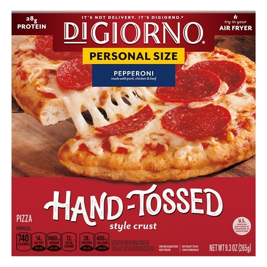 Digiorno 6.5 Inch Personal Size Pepperoni Hand-tossed Style Traditional Crust Pizza, 9.3 Ounce -- 10 Per Case