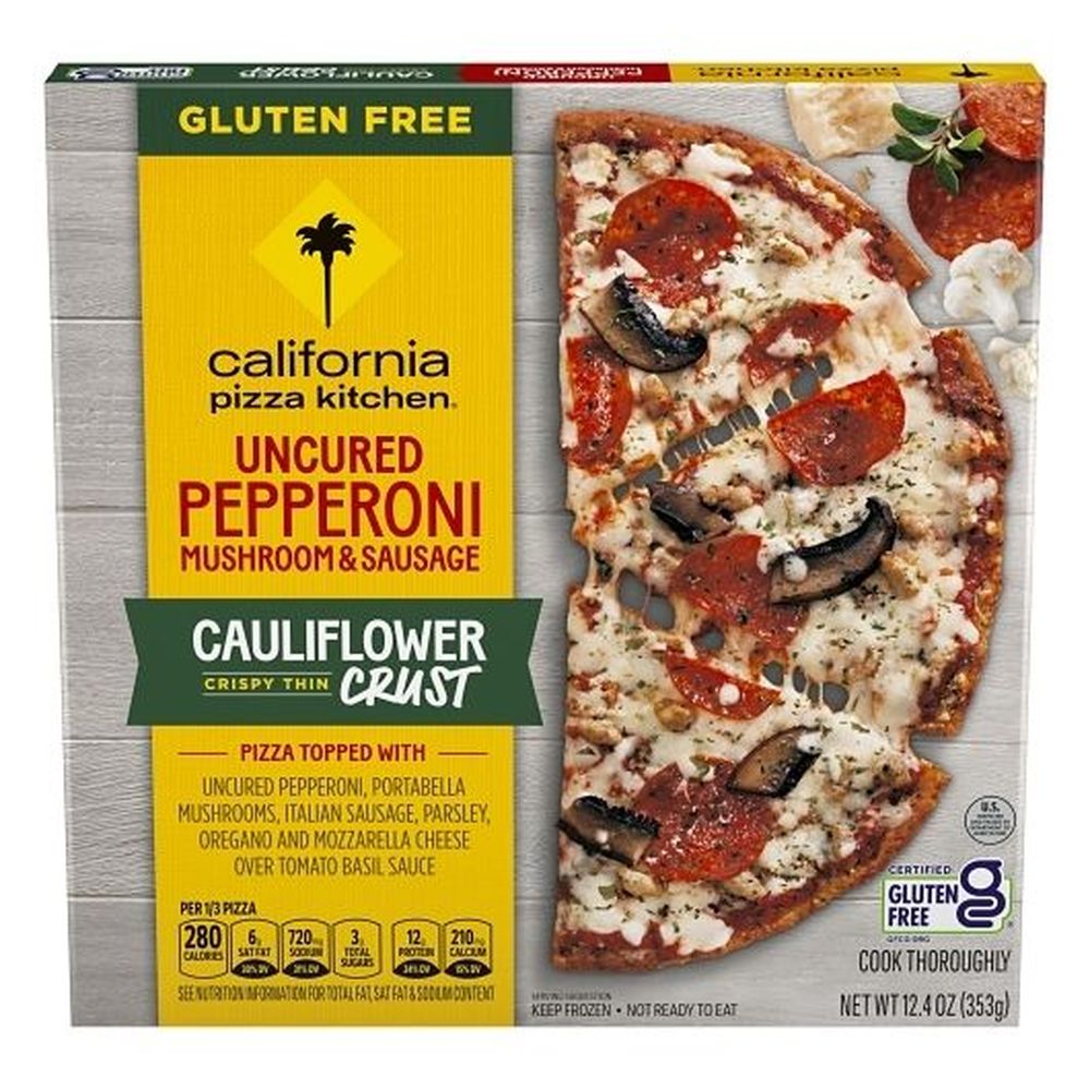 California Pizza Kitchen Uncured Pepperoni, Mushroom And Sausage Crispy Thin Cauliflower Crust Pizza, 12.4 Ounce -- 12 Per Case