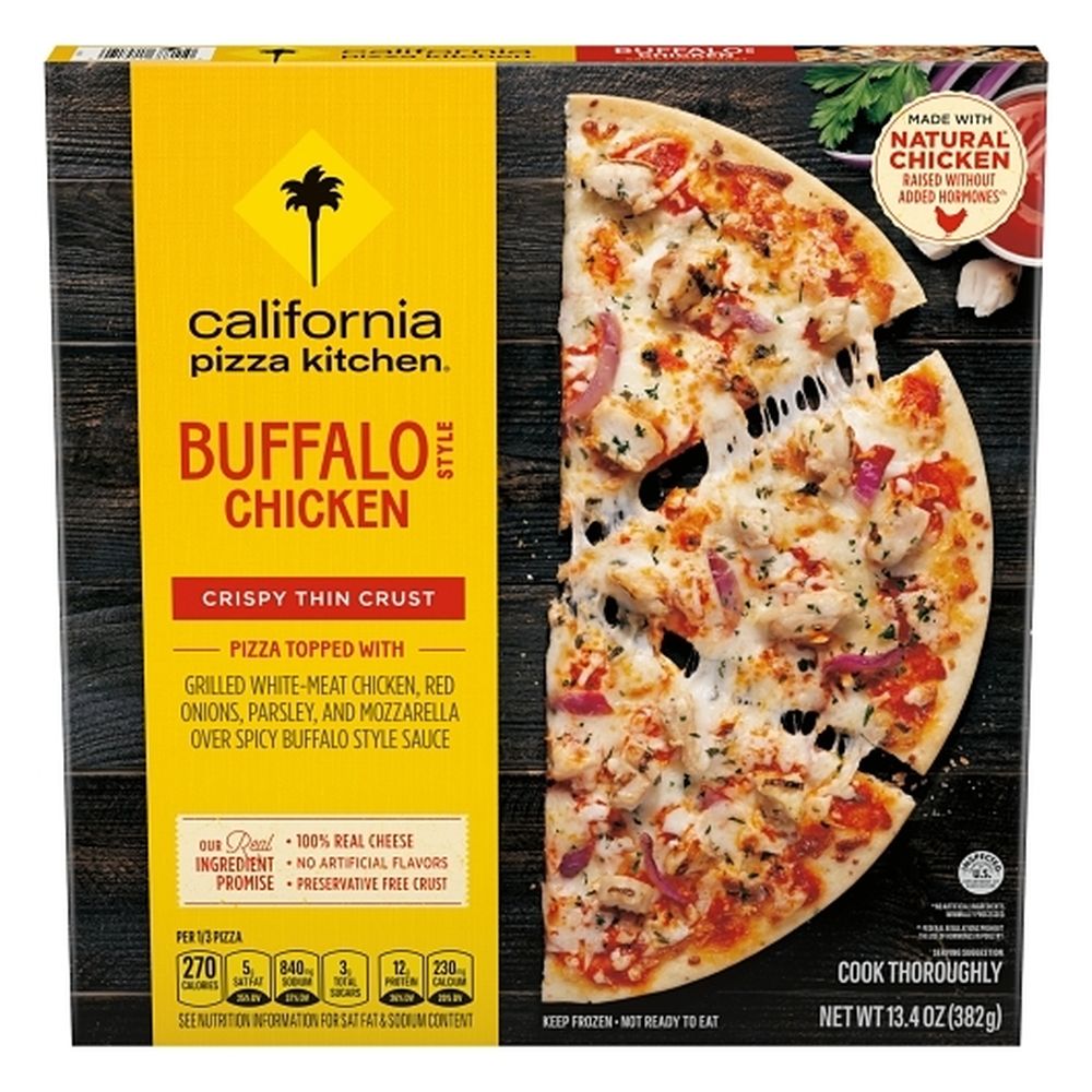 Crispy Thin Crust Buffalo Chicken Pizza