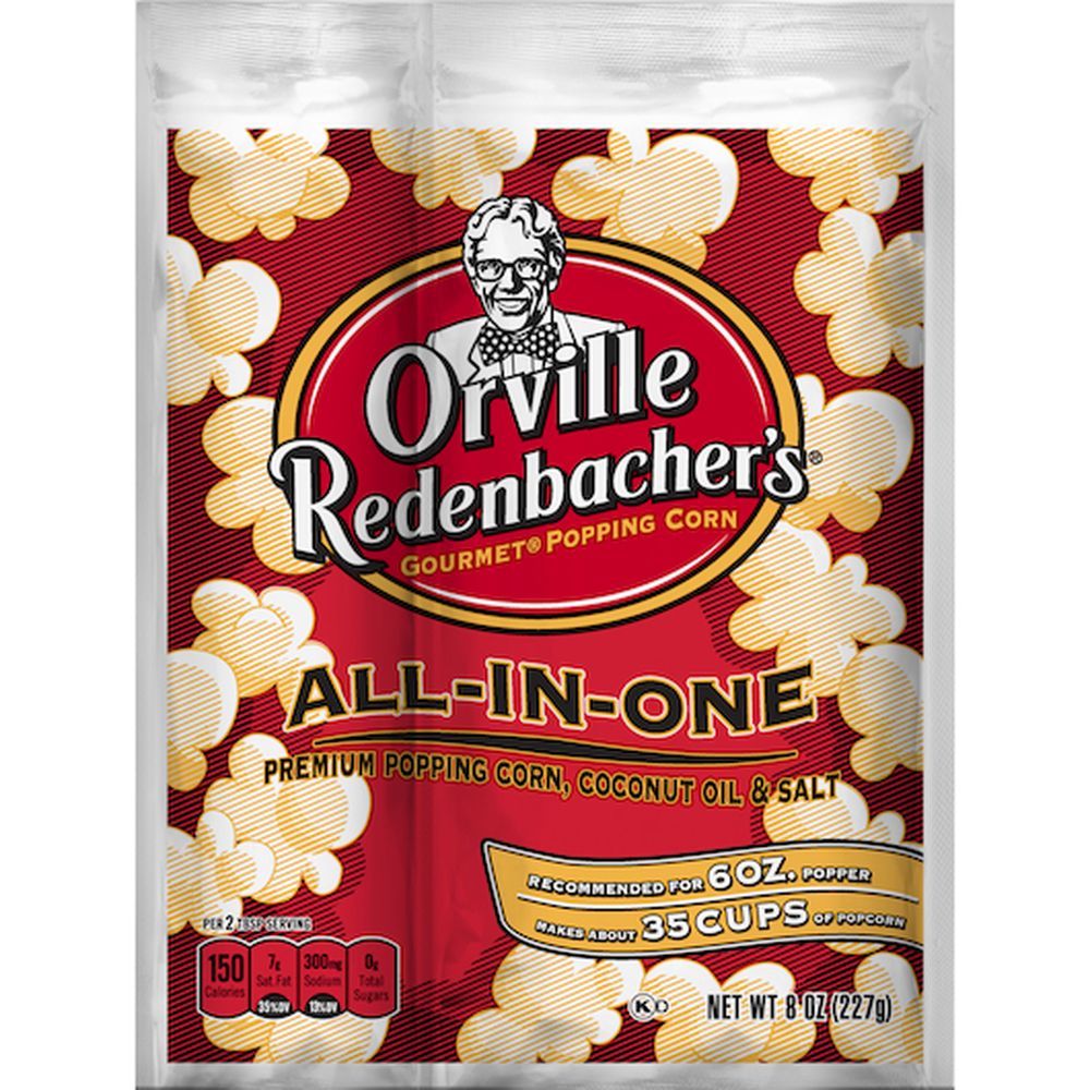 Orville Redenbacher's Coconut Oil All-in-one Popcorn Kit, 8 Ounce -- 36 Per Case