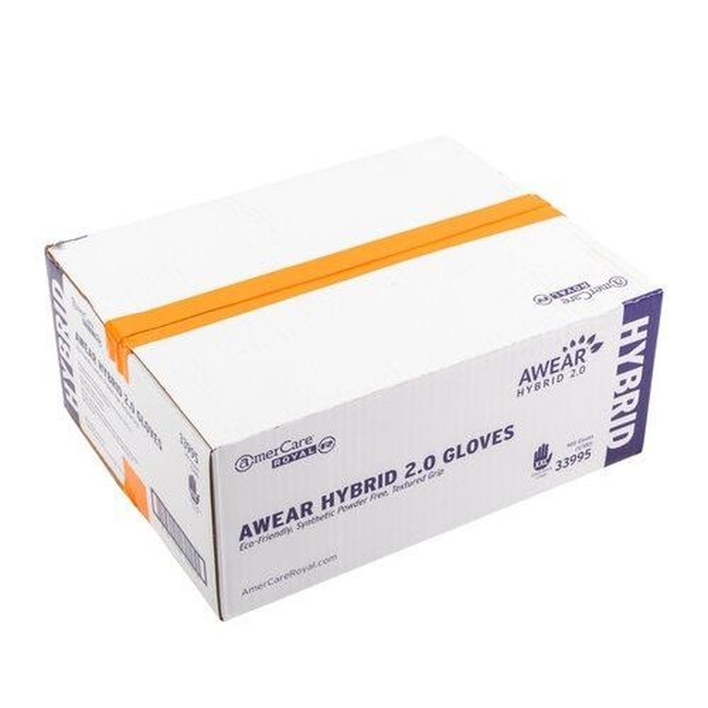 AWEAR Hybrid 2.0 Clear Synthetic XX-Large Powder Free Gloves