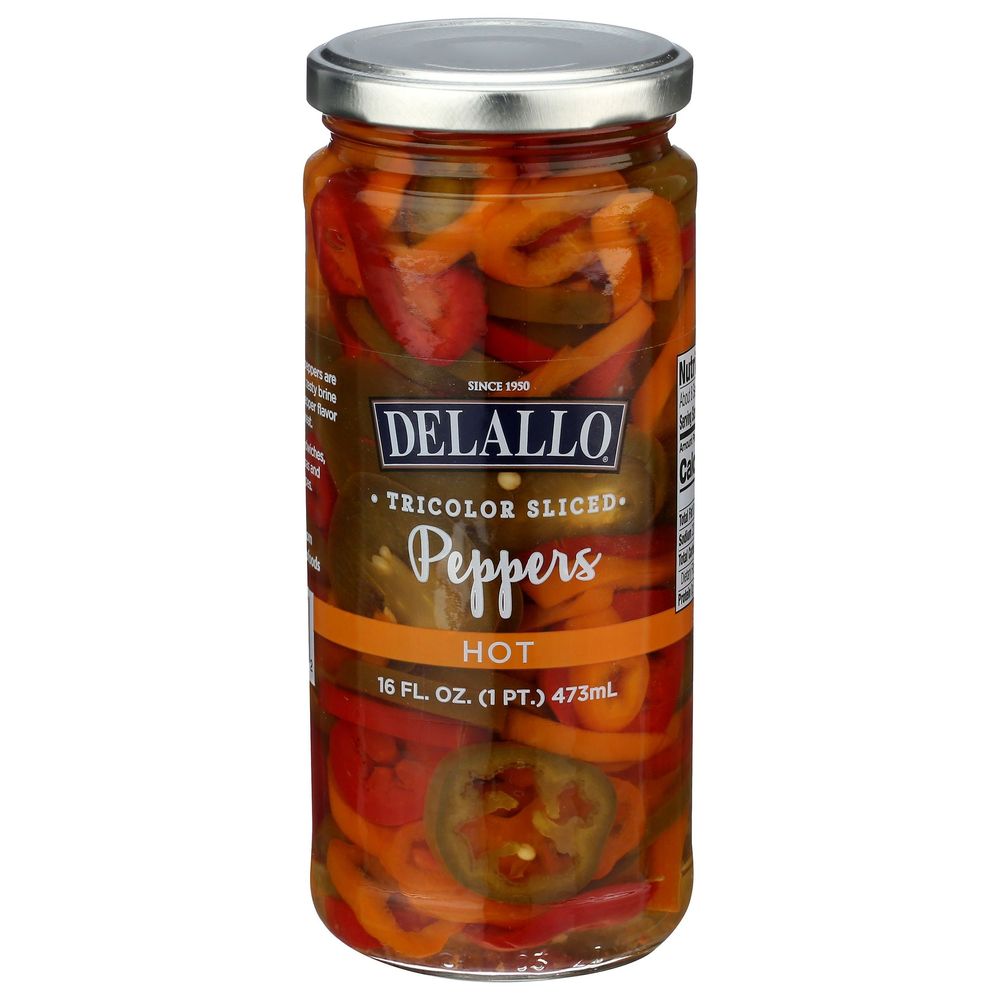 Tricolor Sliced Hot Peppers
