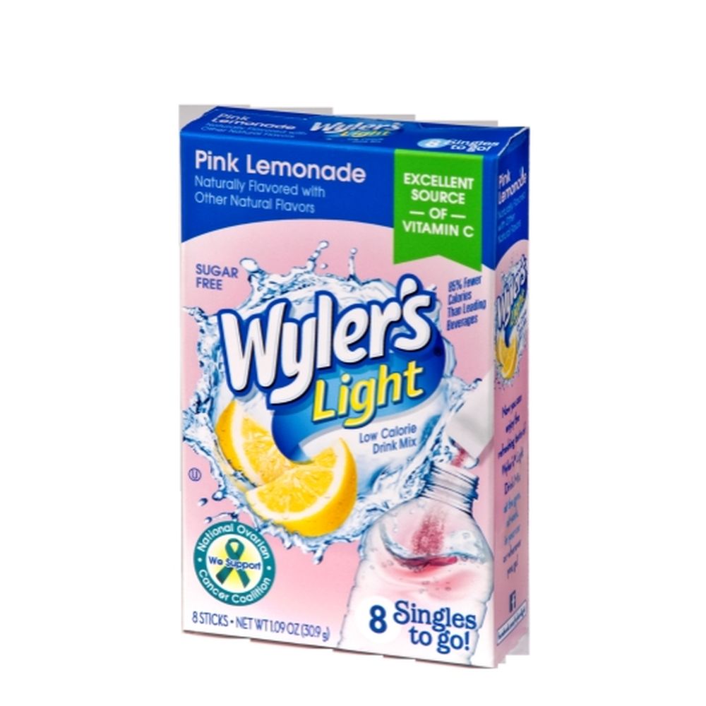 Wyler's Light Singles To Go Pink Lemonade Drink Mix, 1.09 Ounce -- 12 Per Case