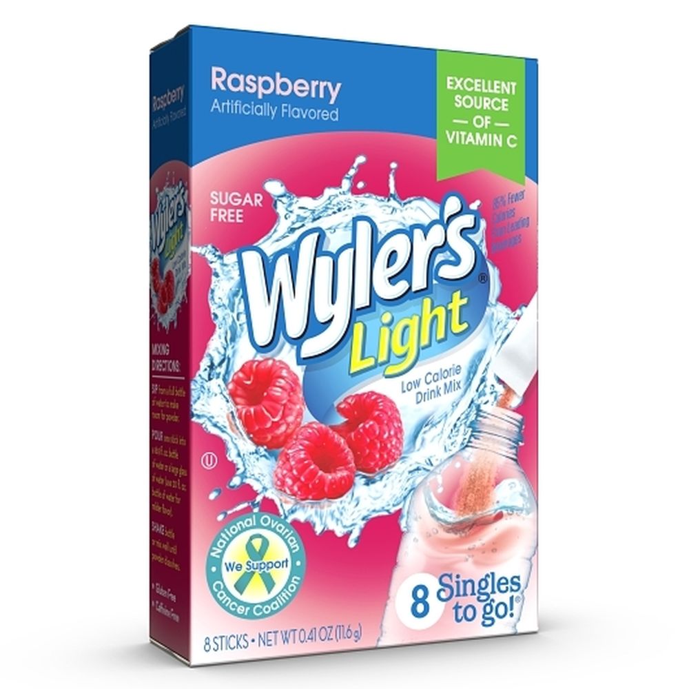 Wyler's Light Singles To Go Raspberries Drink Mix, 0.41 Ounce -- 12 Per Case