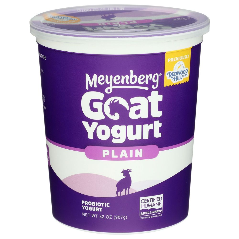 Meyenberg Plain Goat Milk Yogurt, 32 Ounce Tub -- 6 Per Case