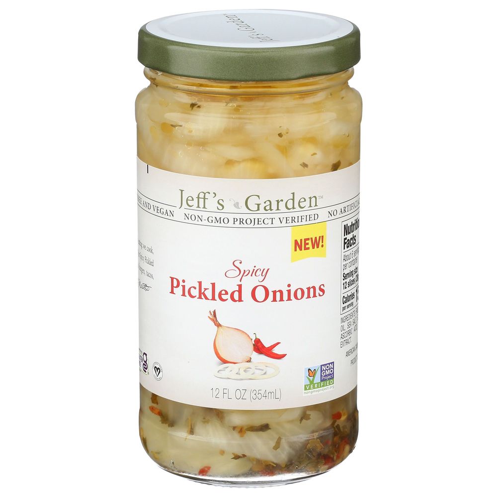 Jeff's Garden Spicy Pickled Onions, 12 Fluid Ounce -- 6 Per Case