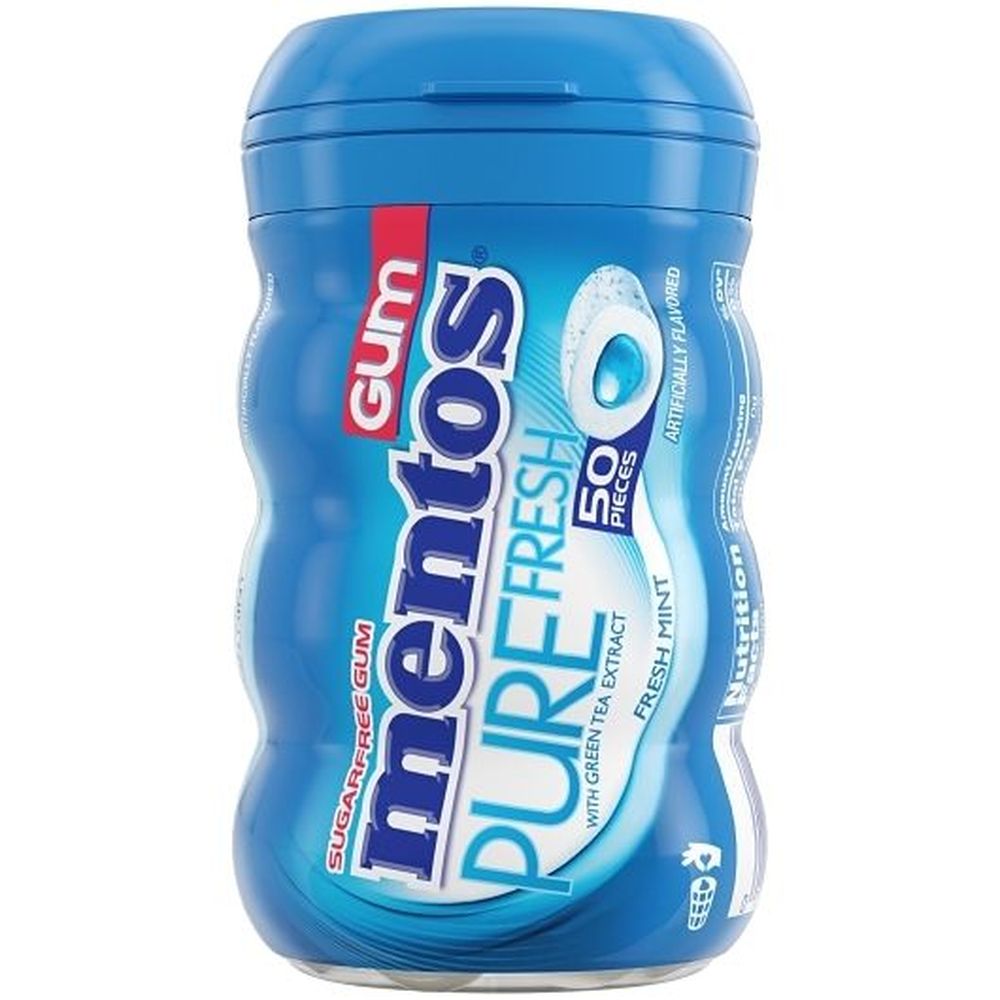Mentos 3.53 Ounce Pure Fresh Mint Gum, 4 Count -- 6 Per Case