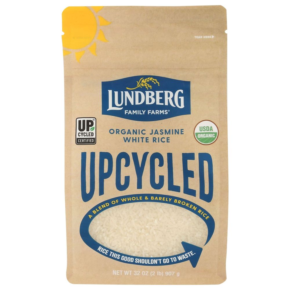 Lundberg Family Farms Organic Upcycled Jasmine White Rice, 2 Pound -- 6 Per Case
