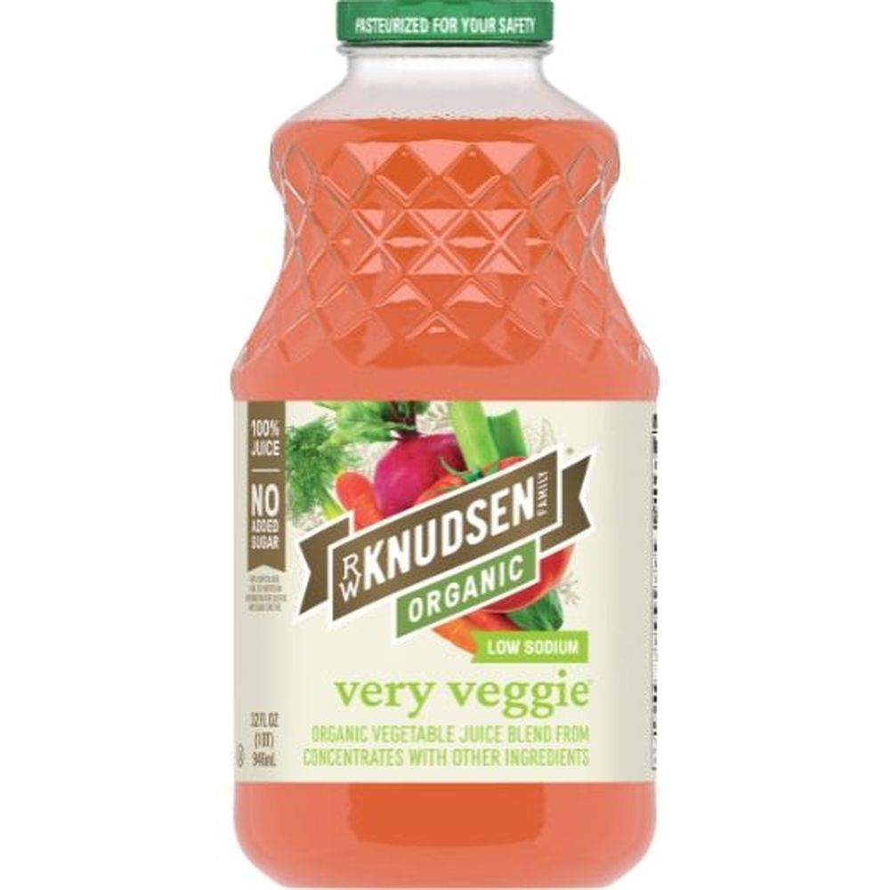 Rw Knudsen Organic Low Sodium Very Veggie Juice, 32 Fluid Ounce -- 6 Per Case