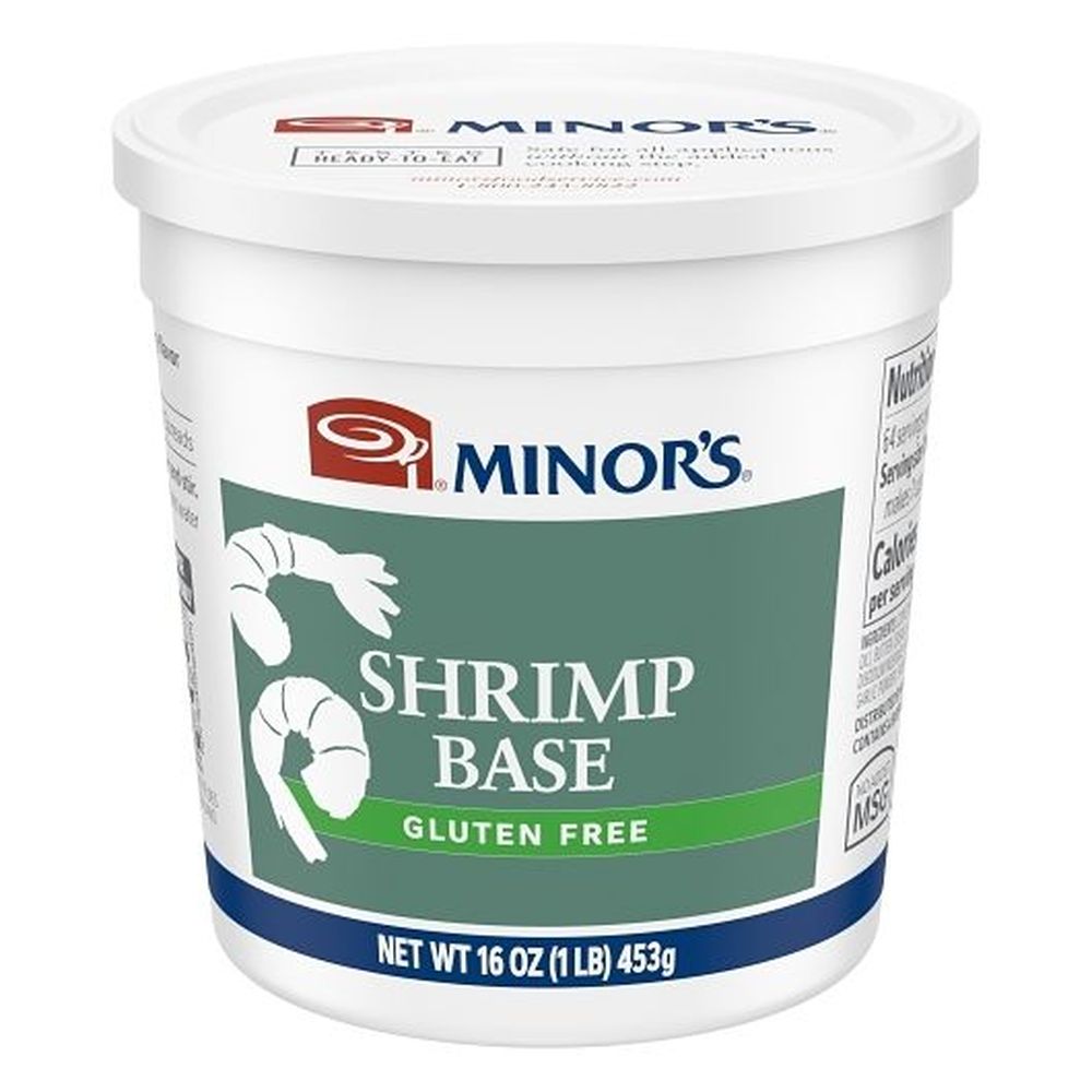 Minor's Gluten Free No Added Msg Shrimp Base, 1 Pound -- 6 Per Case