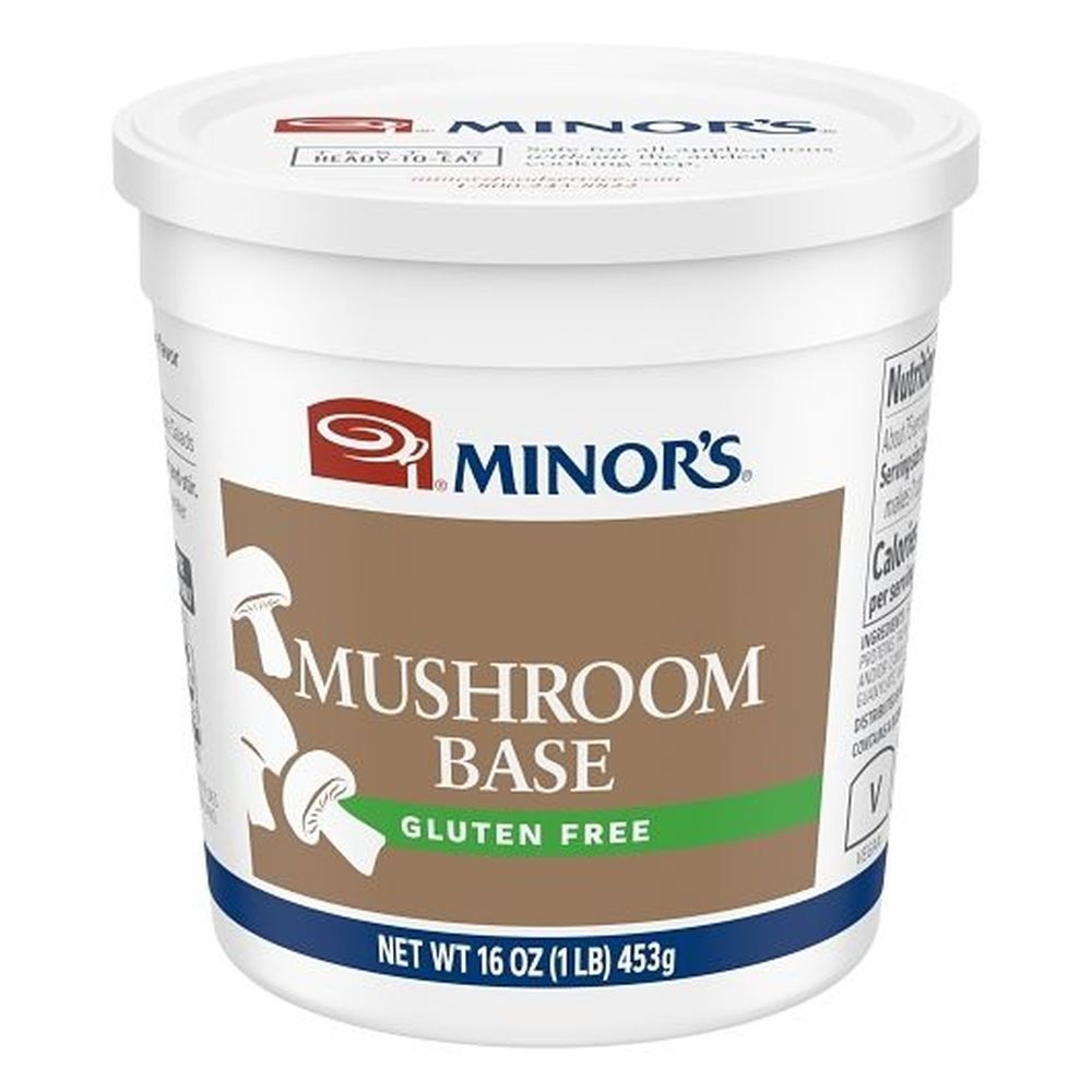 Minor's Gluten Free No Added Msg Mushroom Base, 1 Pound -- 6 Per Case