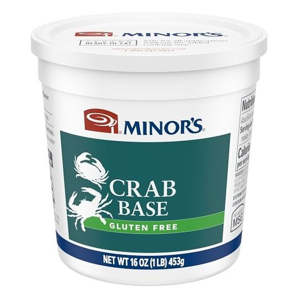 Minor's Gluten Free No Added Msg Crab Base, 1 Pound -- 6 Per Case