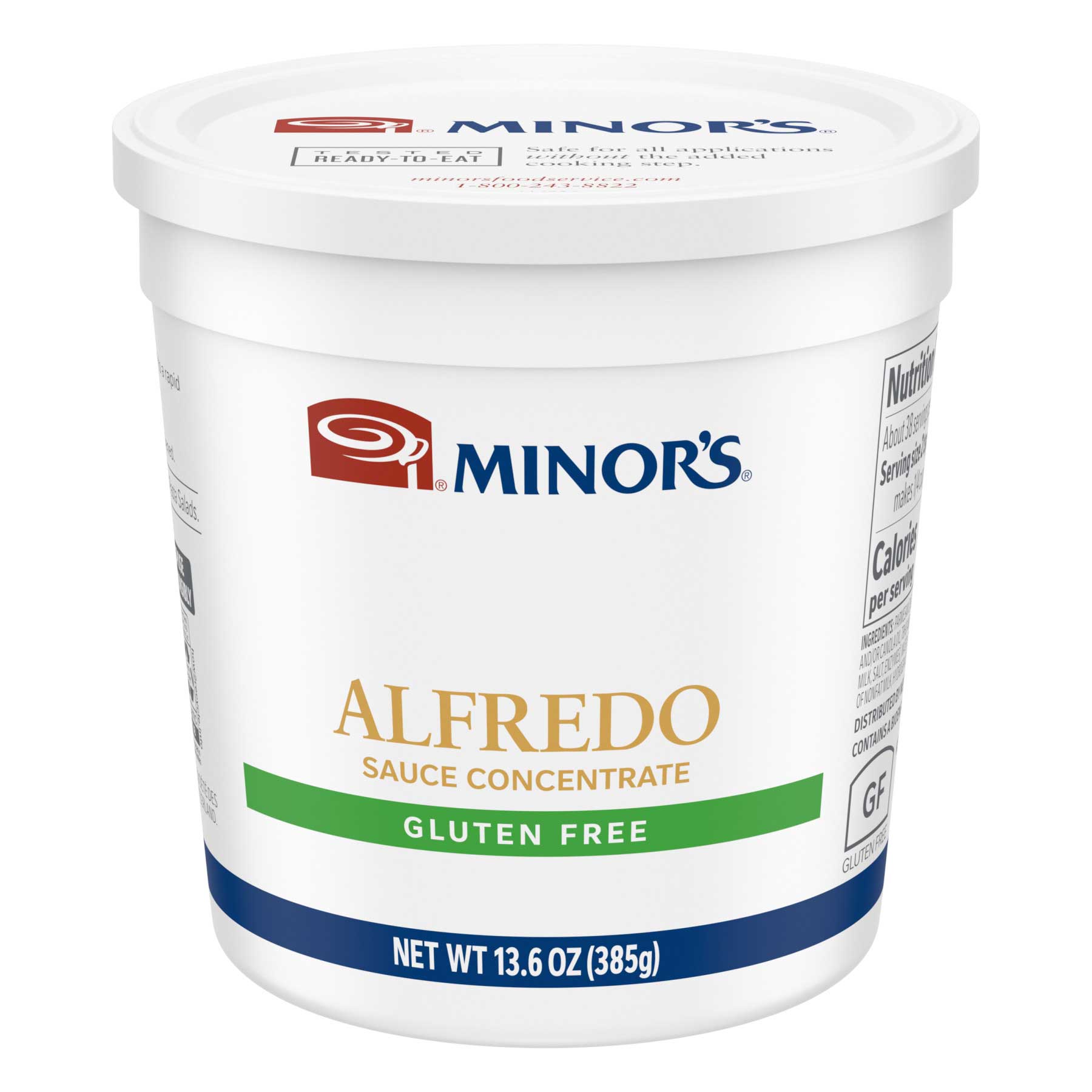 Minor's Alfredo Sauce Concentrate, 13.6 Ounce -- 6 Per Case