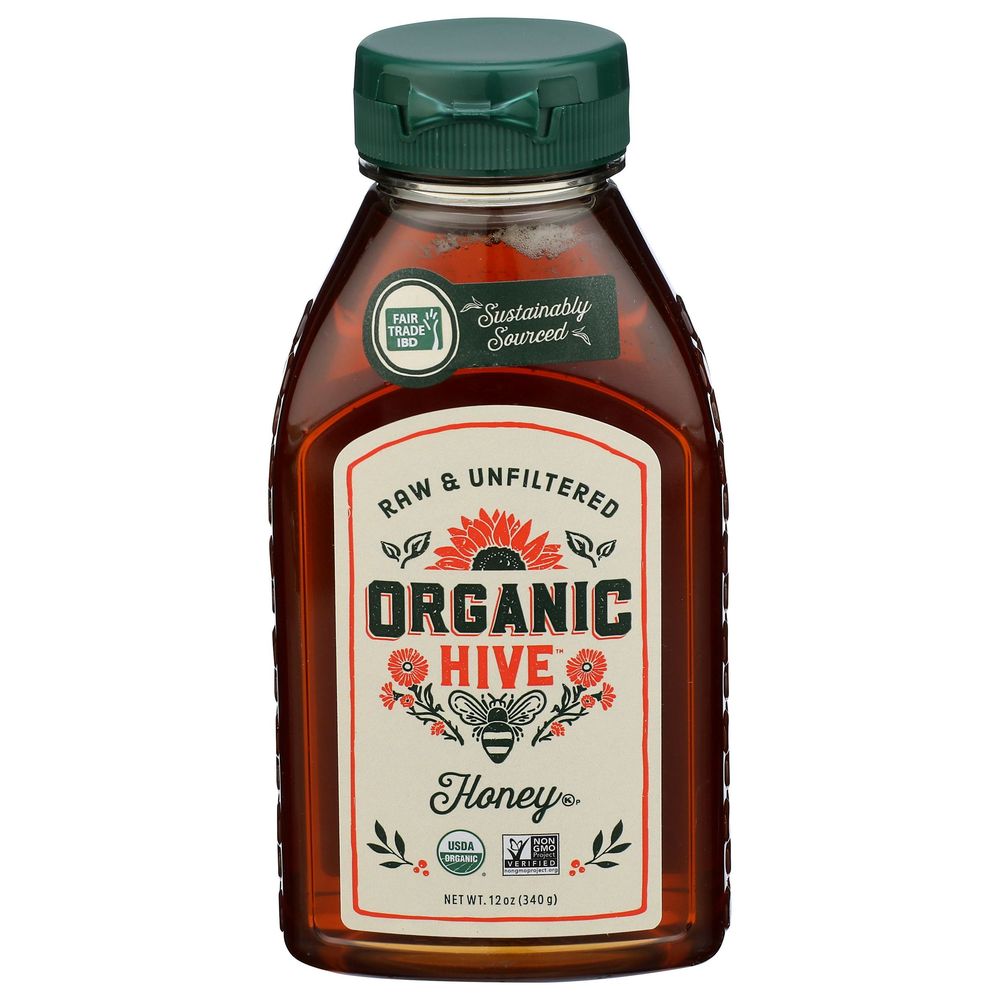 Local Hive Organic Hive Raw And Unfiltered Honey, 12 Ounce -- 6 Per Case