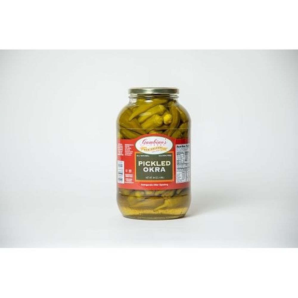 Gambino's 64 Ounce Okra Pickle Crisp, 6 Count