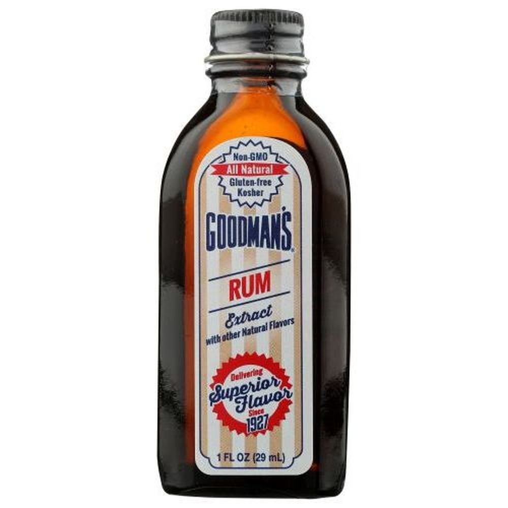 Goodmans Rum Extract, 1 Ounce -- 6 Per Case