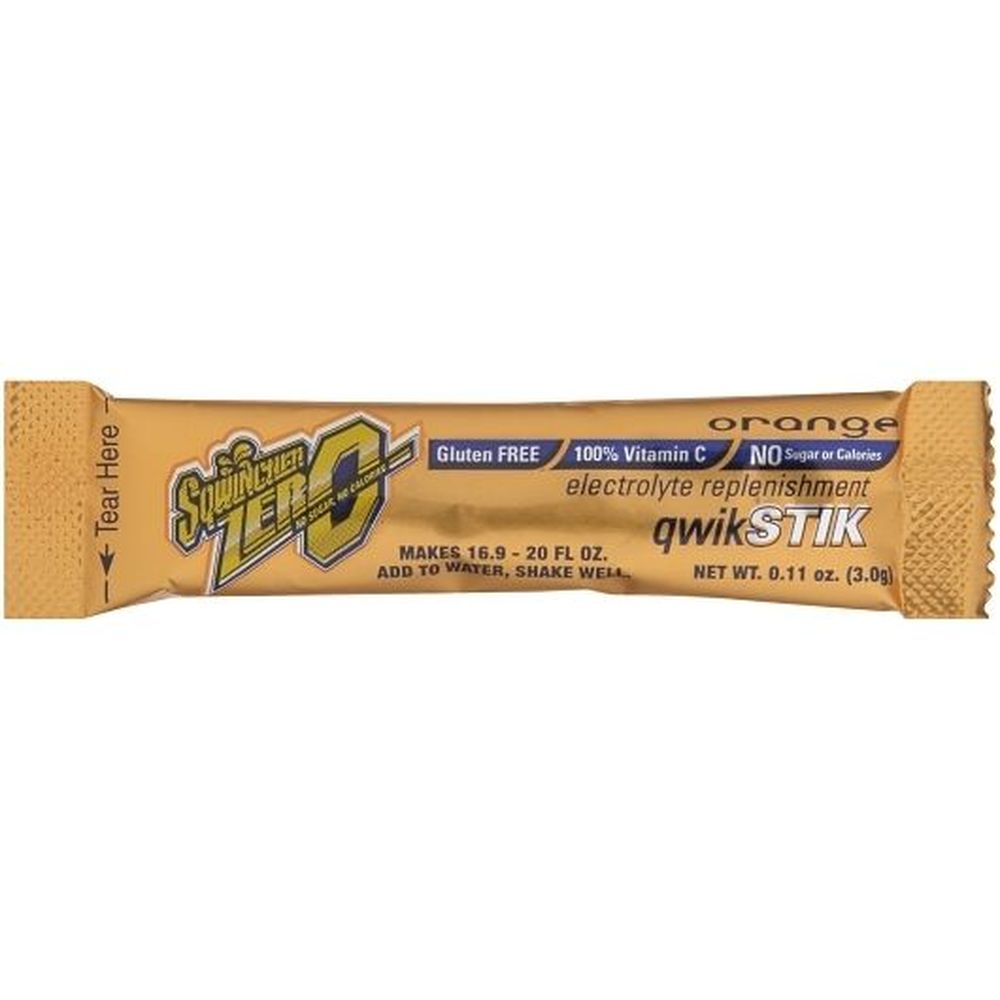 Sqwincher Qwik Stick Electrolitos En Polvo Sabor Naranja, 0.11 Onzas -- 500 Por Caja