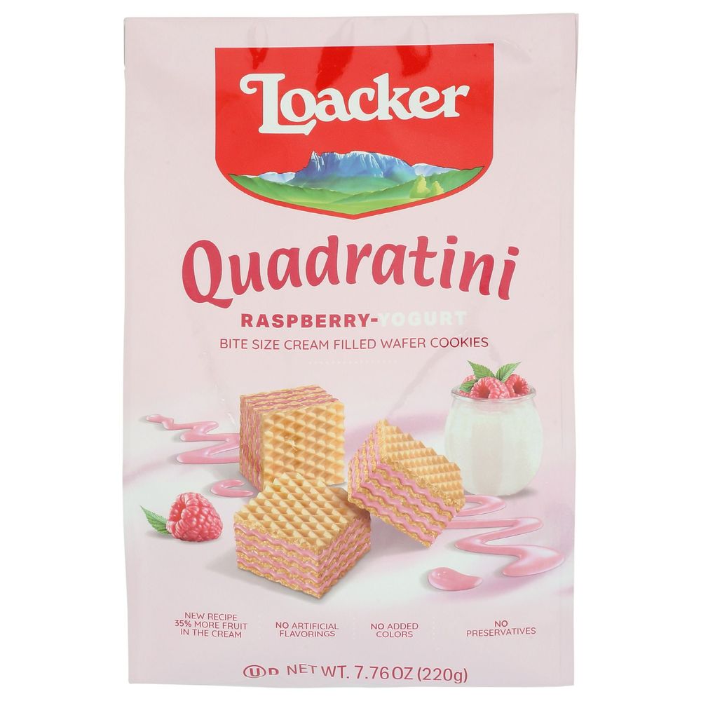 Quadratini Raspberry-Yogurt Wafer Cookies