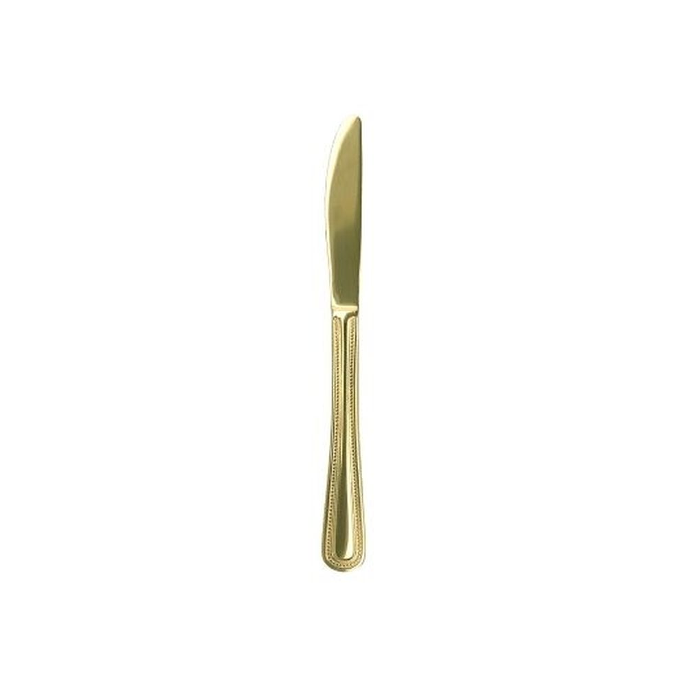 Walco Colgate Pvd Gold 8.9 Inch 18/0 Stainless Steel Dinner Knife, 36 Count