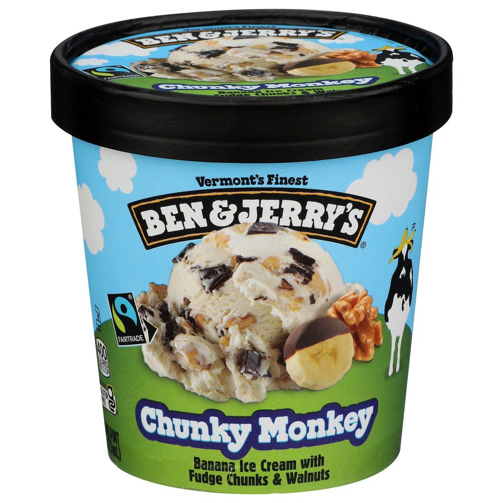 Ben And Jerry's Chunky Monkey Non Dairy Ice Cream, 1 Pint -- 8 Per Case