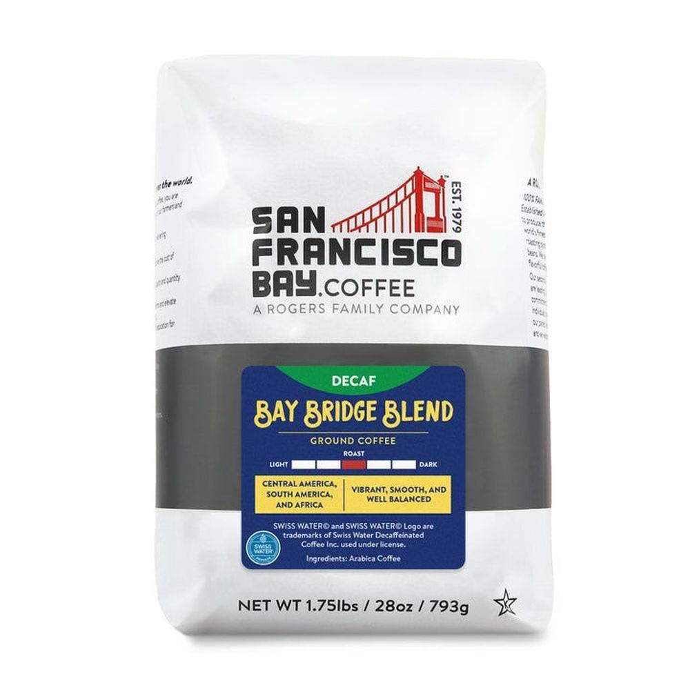 San Francisco Bay Coffee Bay Bridge Blend Decaf Coffee, 28 Ounce -- 6 Per Case