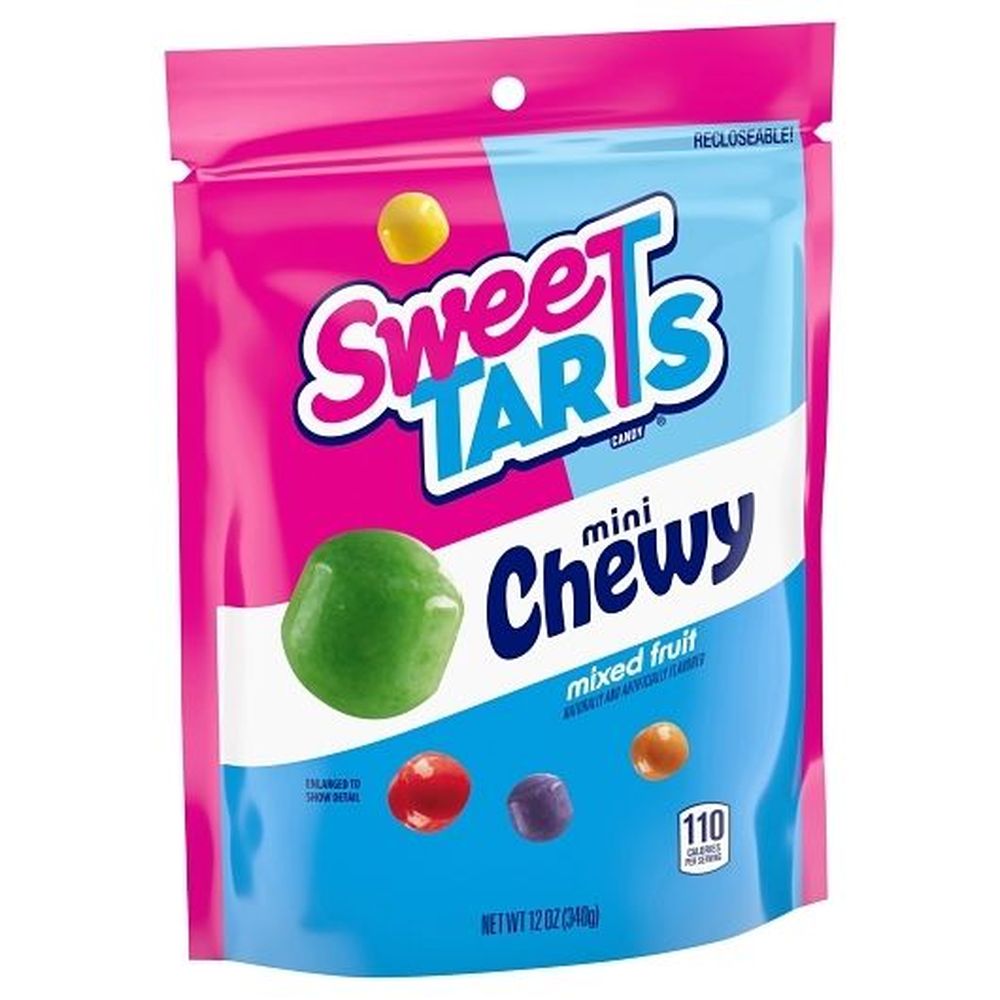 Sweetarts Mixed Fruit Mini Chewy Candy - Peg Bag, 12 Ounce -- 8 Per Case