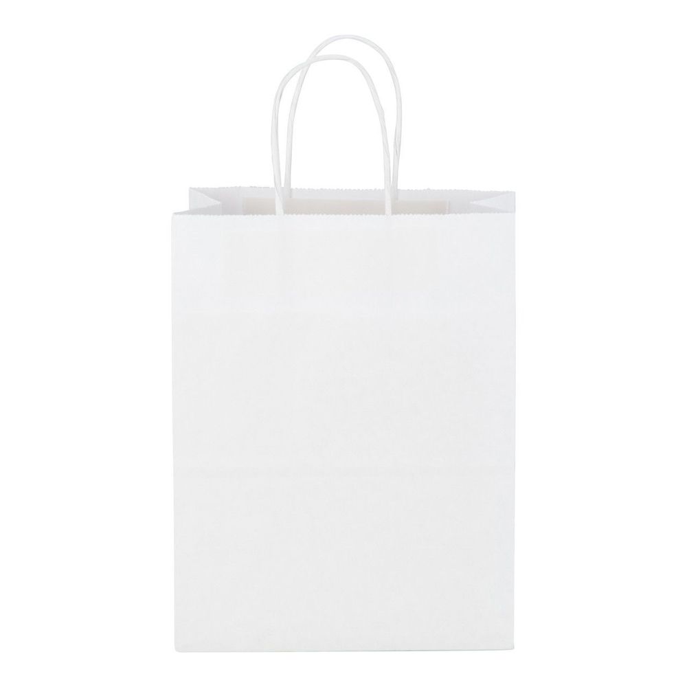 Virgin White Gem Twist Handle Bag