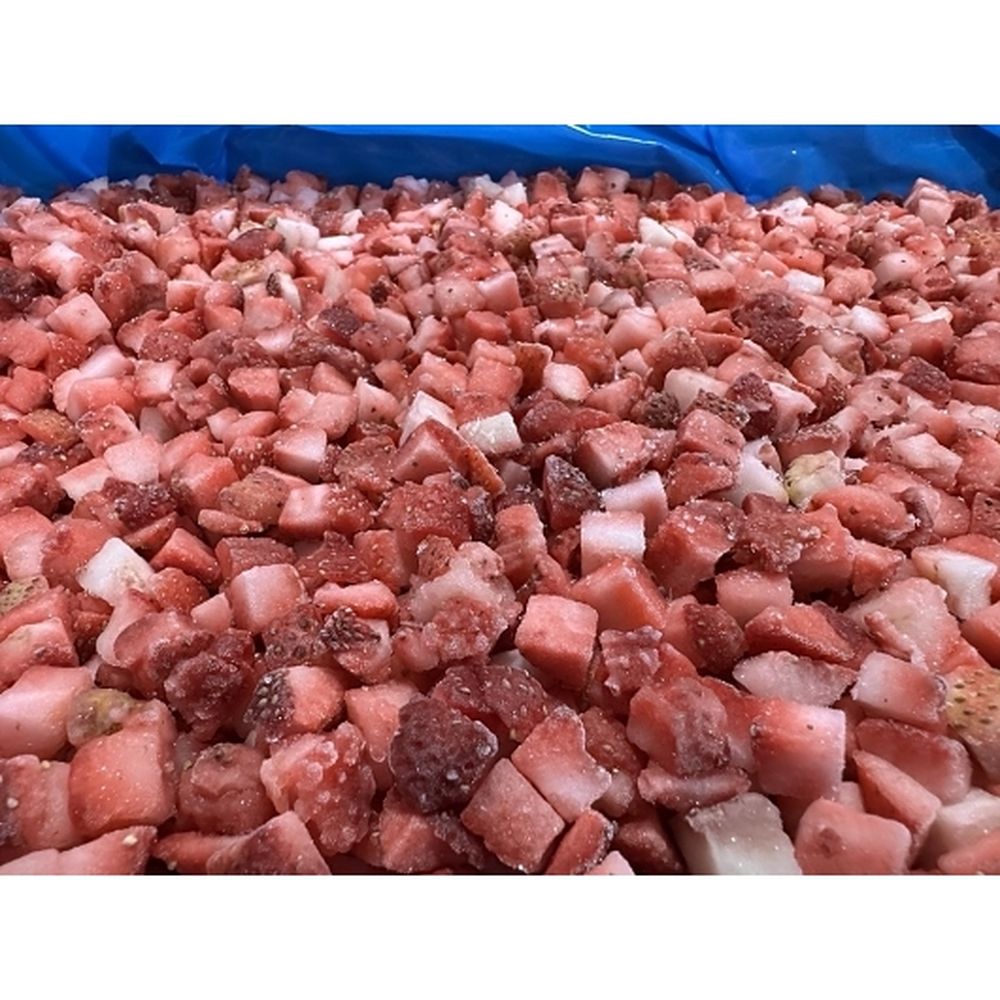Not Branded 3/8 Inch Diced Strawberries, 30 Pound