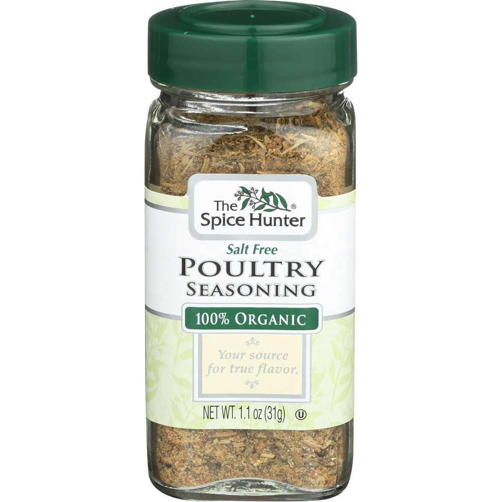 The Spice Hunter Organic Salt Free Poultry Seasoning, 1.1 Ounce -- 6 Per Case