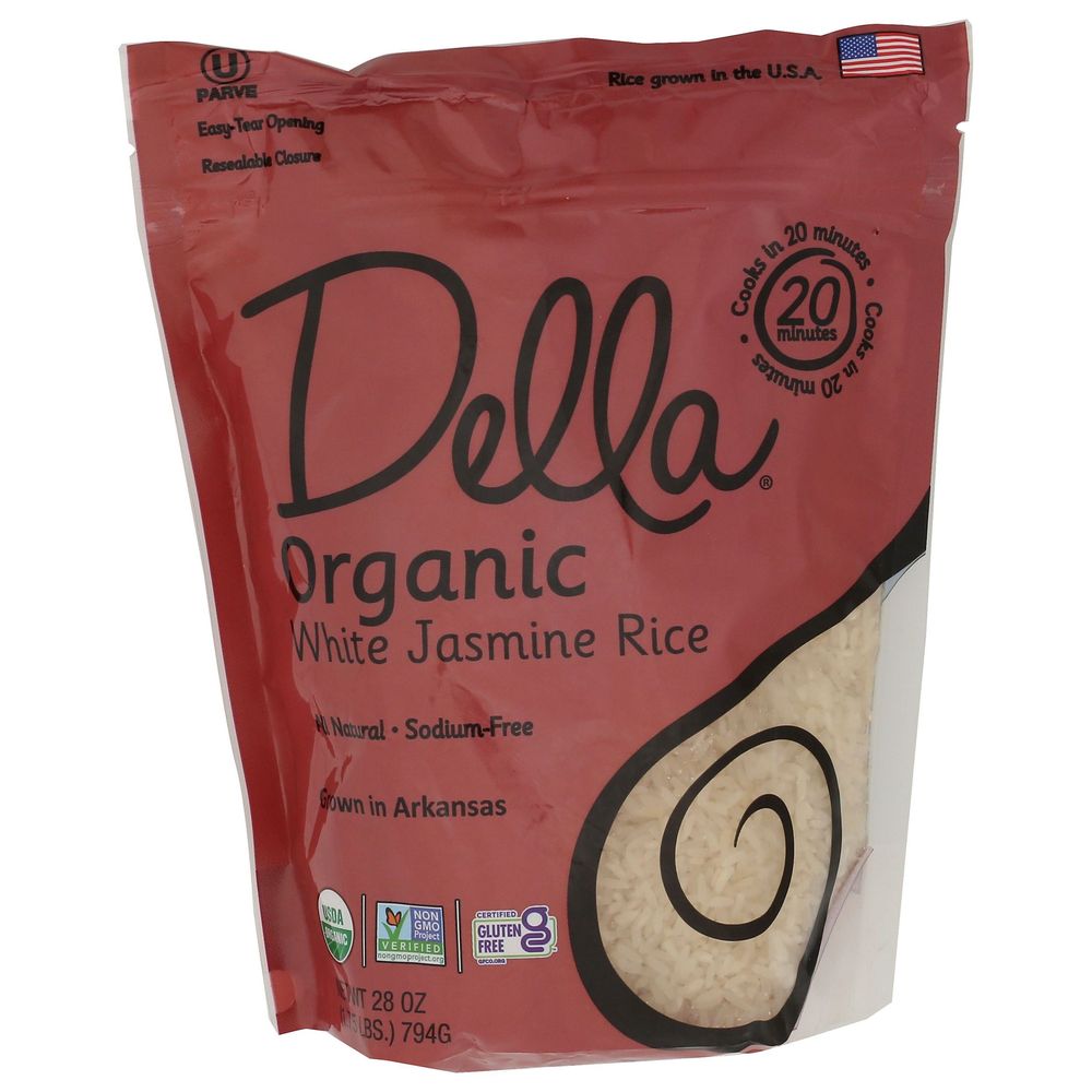 Della Organic White Jasmine Rice, 28 Ounce -- 6 Per Case