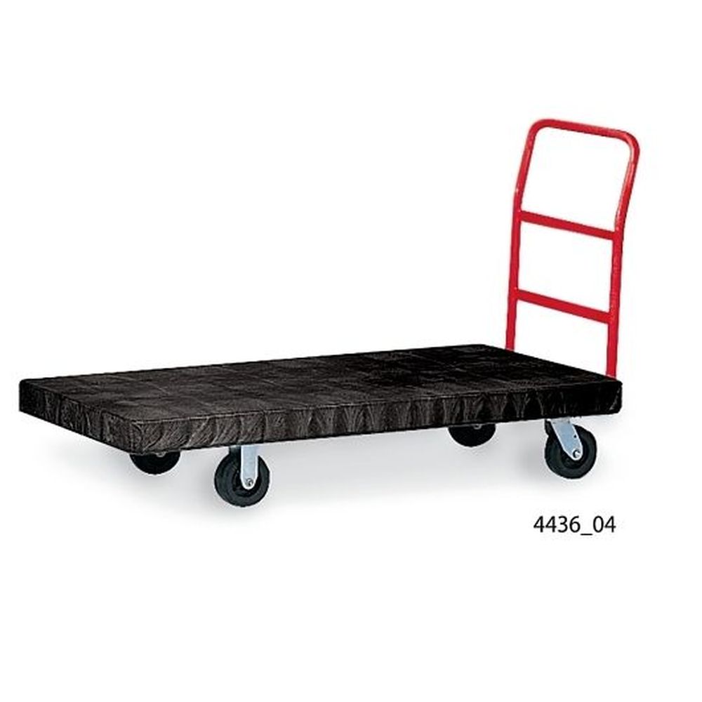 Rubbermaid Heavy Duty Platform Truck With 8 Inch Tpr Casters, 24 X 48 X 9 Inch