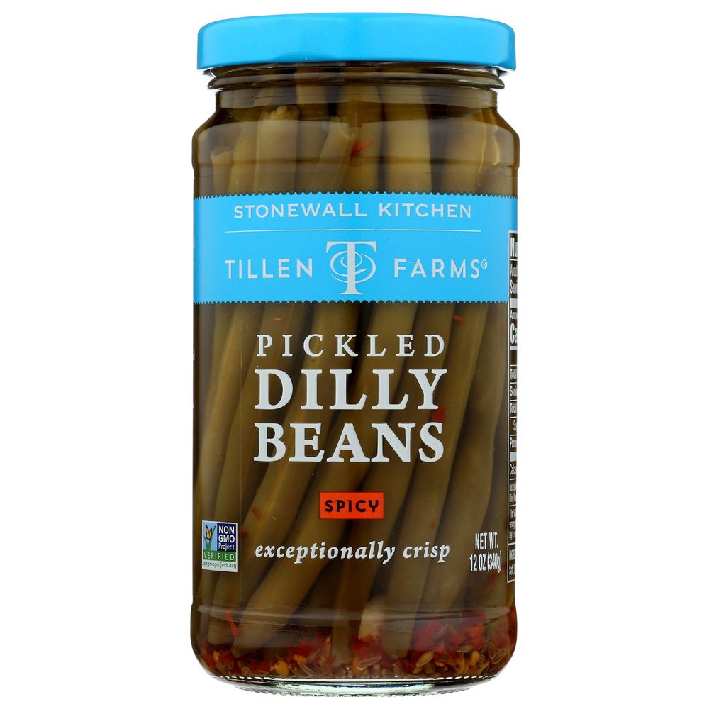 Tillen Farms Hot And Spicy Pickled Dilly Beans, 12 Ounce -- 6 Per Case