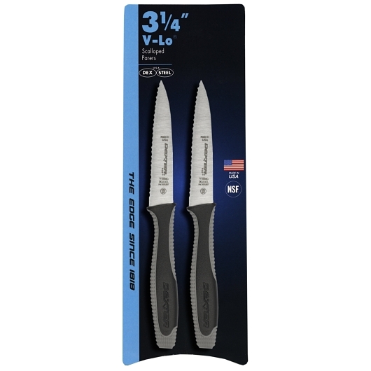 Dexter Russell V-lo Scalloped Paring Knife, 3.5 Inch