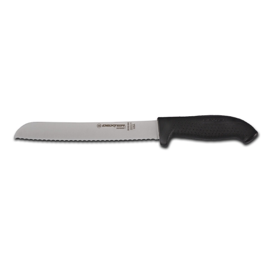Dexter Russell Dexter Softgrip 8 Inch Black Scalloped Bread Knife