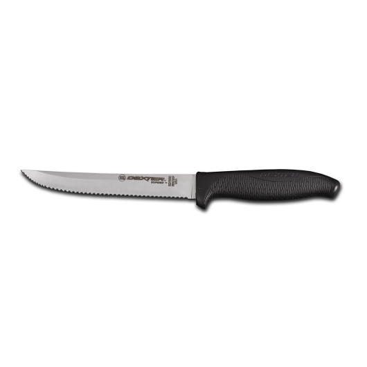Dexter Russell Knife 6 Scalloped Utility Knife Black
