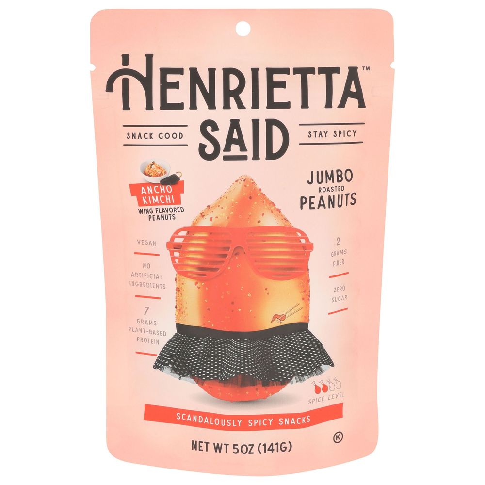 Henrietta Said Jumbo Roasted Peanuts With Ancho Kimchi, 5 Ounce -- 12 Per Case