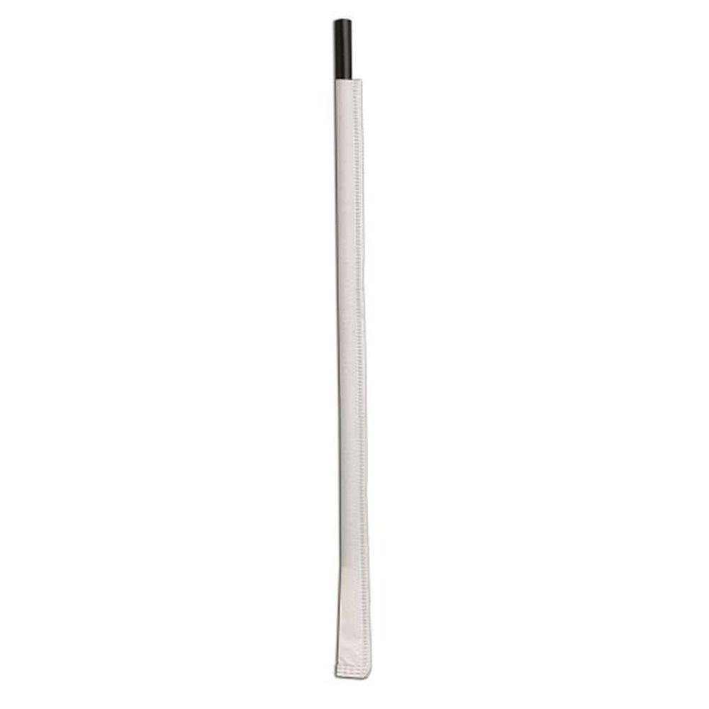 7.75 inch Jumbo Ebony Polypropylene Wrapped Straw
