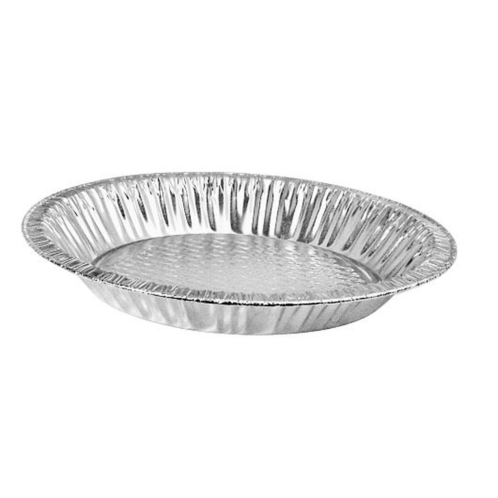 D&w Fine Pack Heavy Aluminum Silver 9 Inch Deep Pie Pan With Waffle Bottom, 500 Count