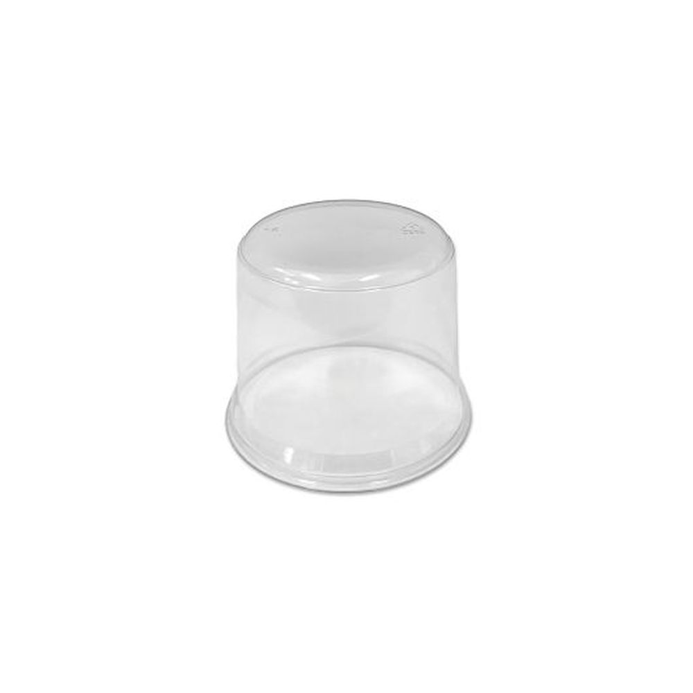 3.75 inch Round PET Clear Smoothwall Cake Dome
