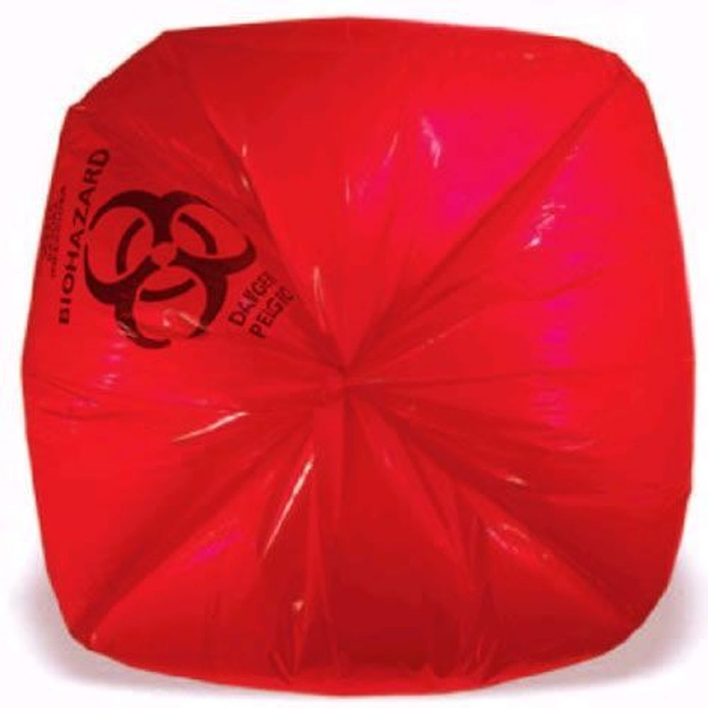 Heritage Bag Healthcare Red 1.30 Mil Can Liner For 12 To 16 Gallon Can, 24 X 32 Inch -- 500 Per Case