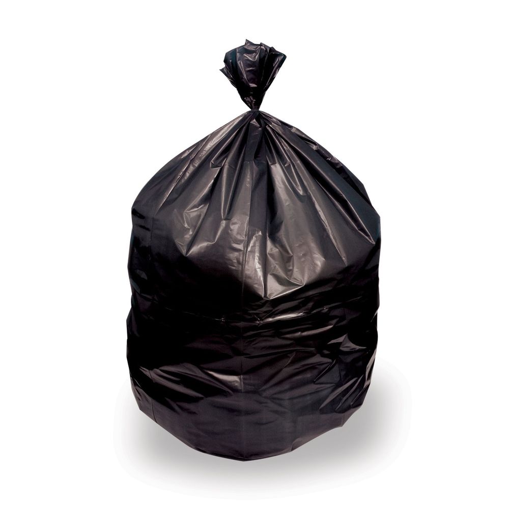 Black 1.5 Mil LLDPE Can Liner for 65 Gallon Can
