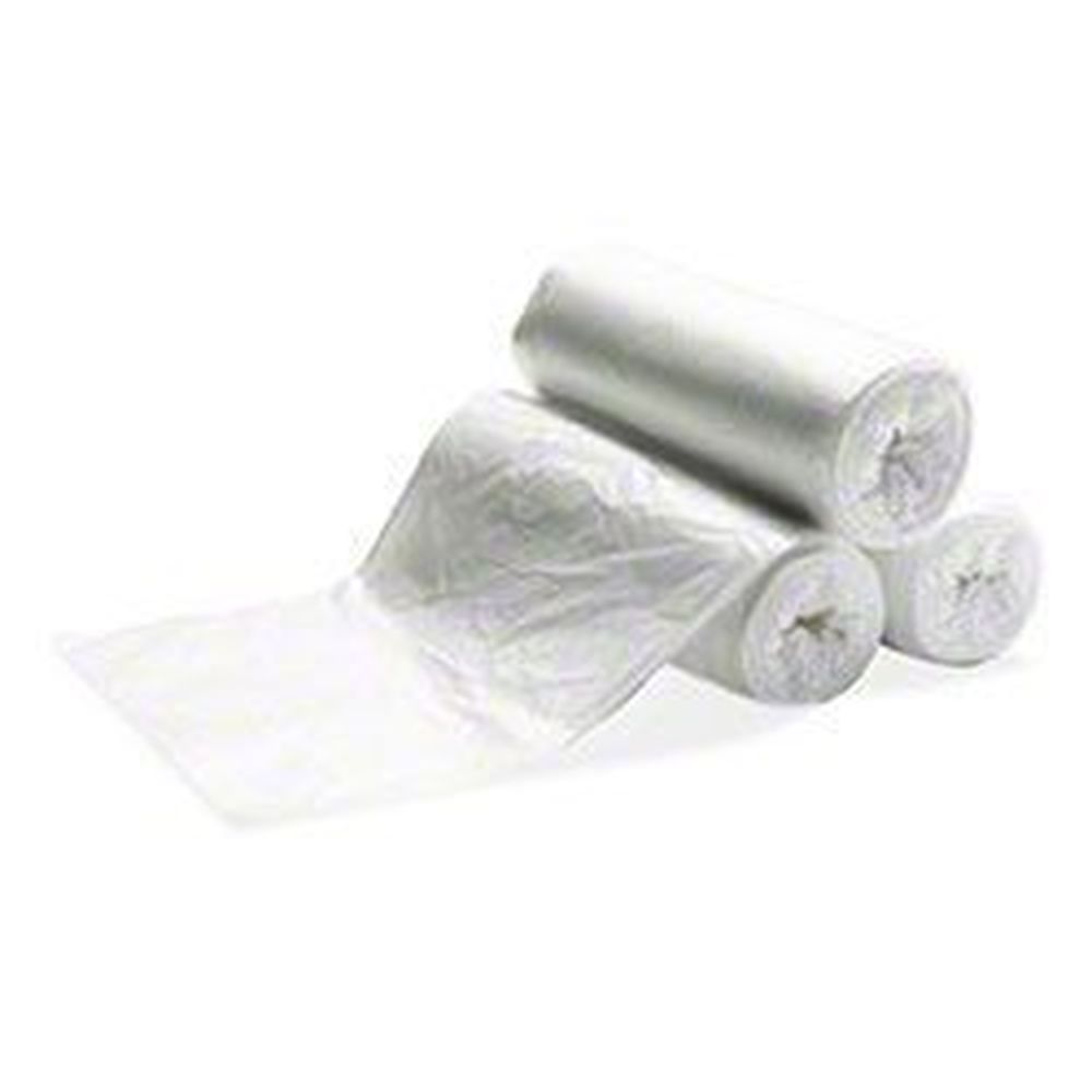 Natural HDPE 22.00 Mic Coreless Roll Can Liner for 33 Gallon Can