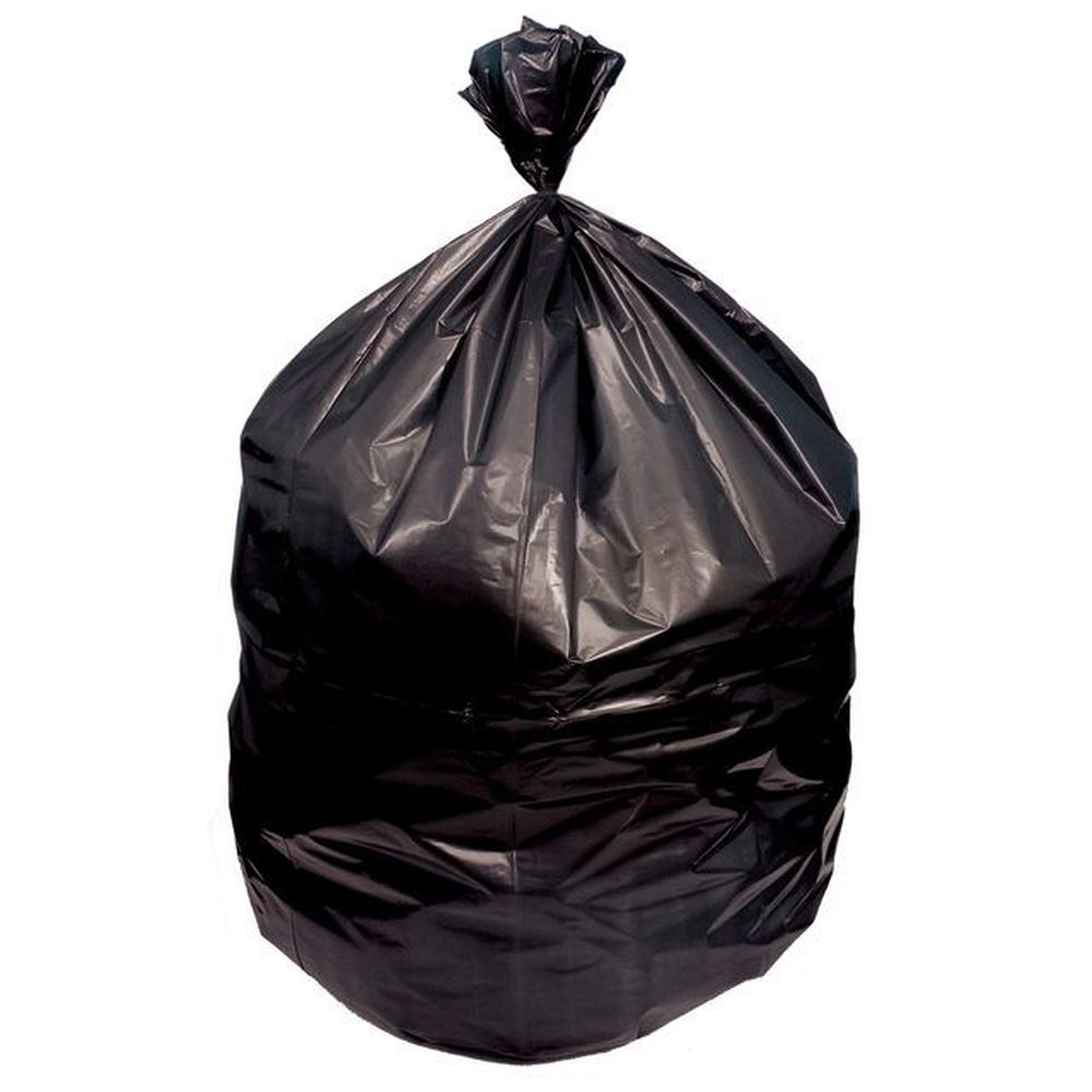Black 1.50 Mil Repro Plastic Can Liner for 33 Gallon Can
