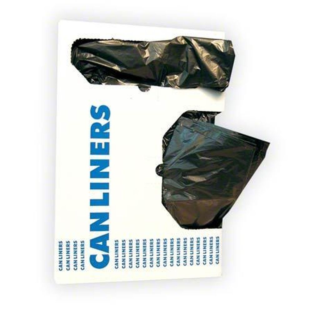 Black 1.30 Mil Repro Plastic Can Liner for 20 to 30 Gallon Can