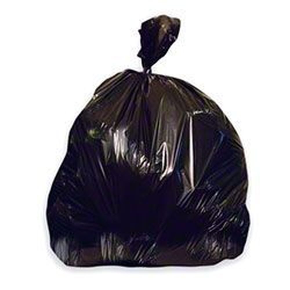 Black 1.80 Mil Repro Plastic Can Liner for 56 Gallon Can