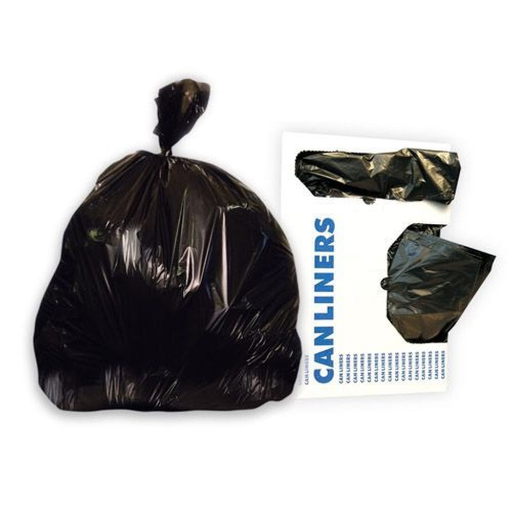 Black 1.50 mil LLDPE Can Liner for 56 Gallon Can