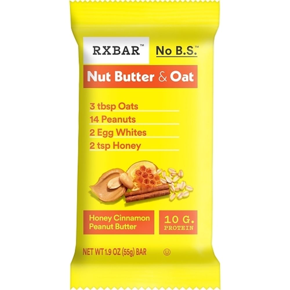 Rxbar Honey Cinnamon Peanut Butter Protein Bar, 1.9 Ounce -- 72 Per Case